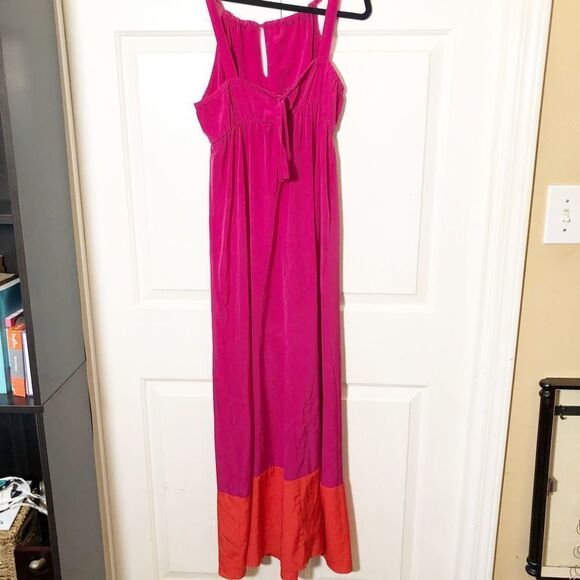 Old Navy Pink Orange Maxi Sleeveless Dress Size Small - Picture 4 of 5